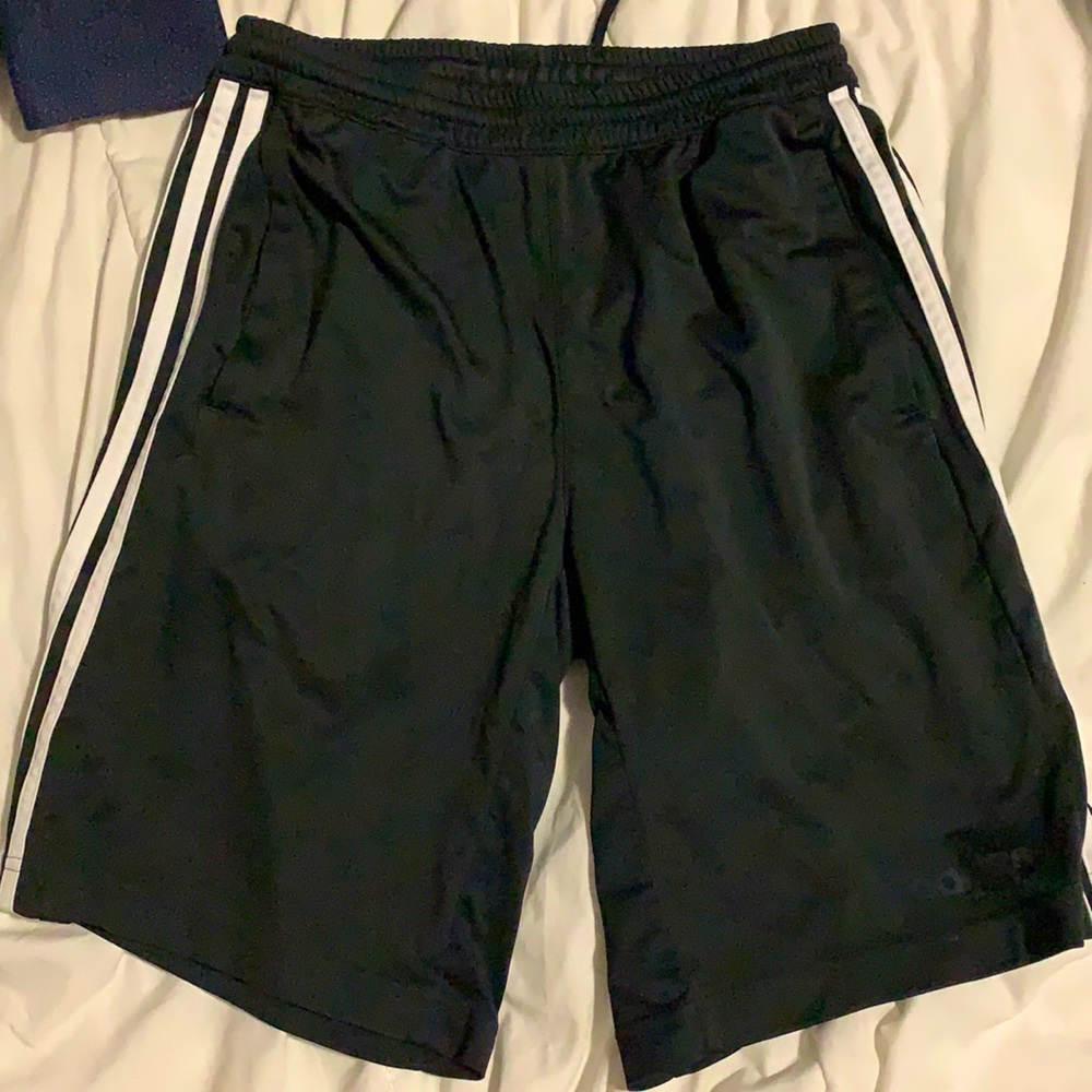 Black adidas shorts